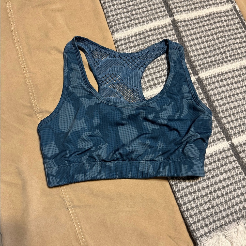 Zyia Blue Camouflage Sports Bra